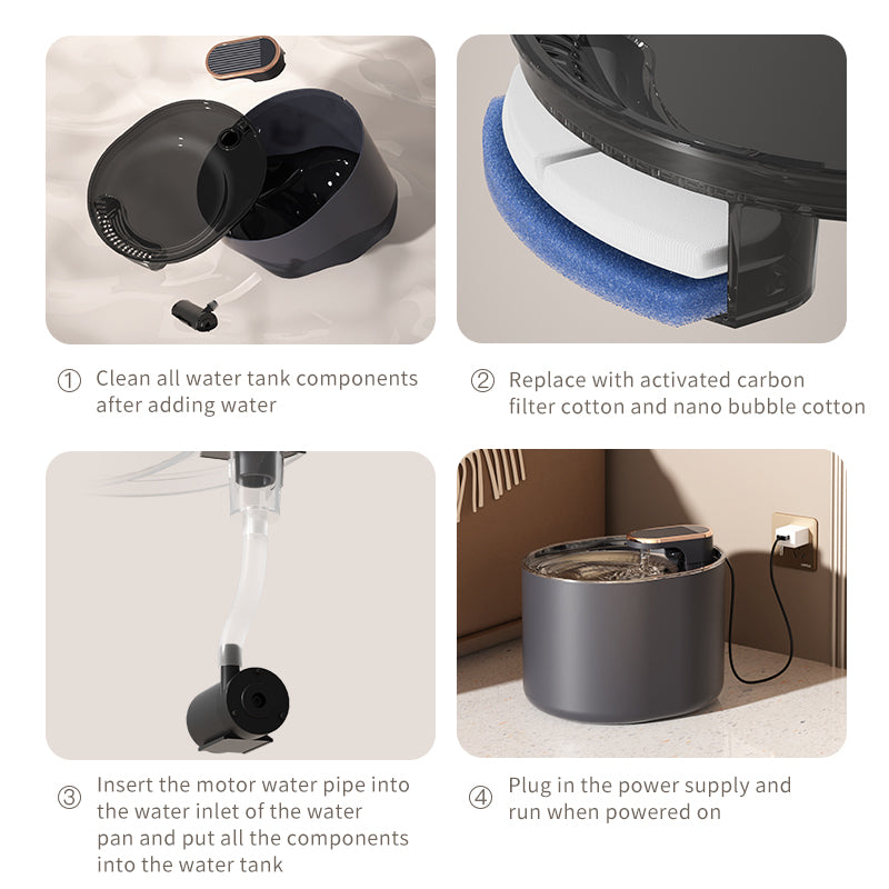 Pet Intelligent Leiser Automatischer Trinkbrunnen Für Katzen Und Hunde - Hobbyfy