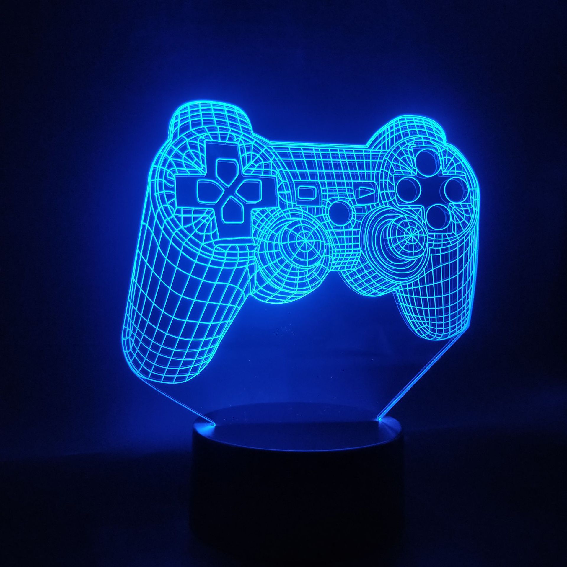 GamePad 3D Nachtlicht Kreative Tischlampe USB Stromversorgung 5V - Hobbyfy
