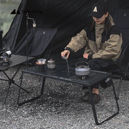 Fireback Outdoor Multifunktionstisch aus Kohlenstoffstahl - Hobbyfy