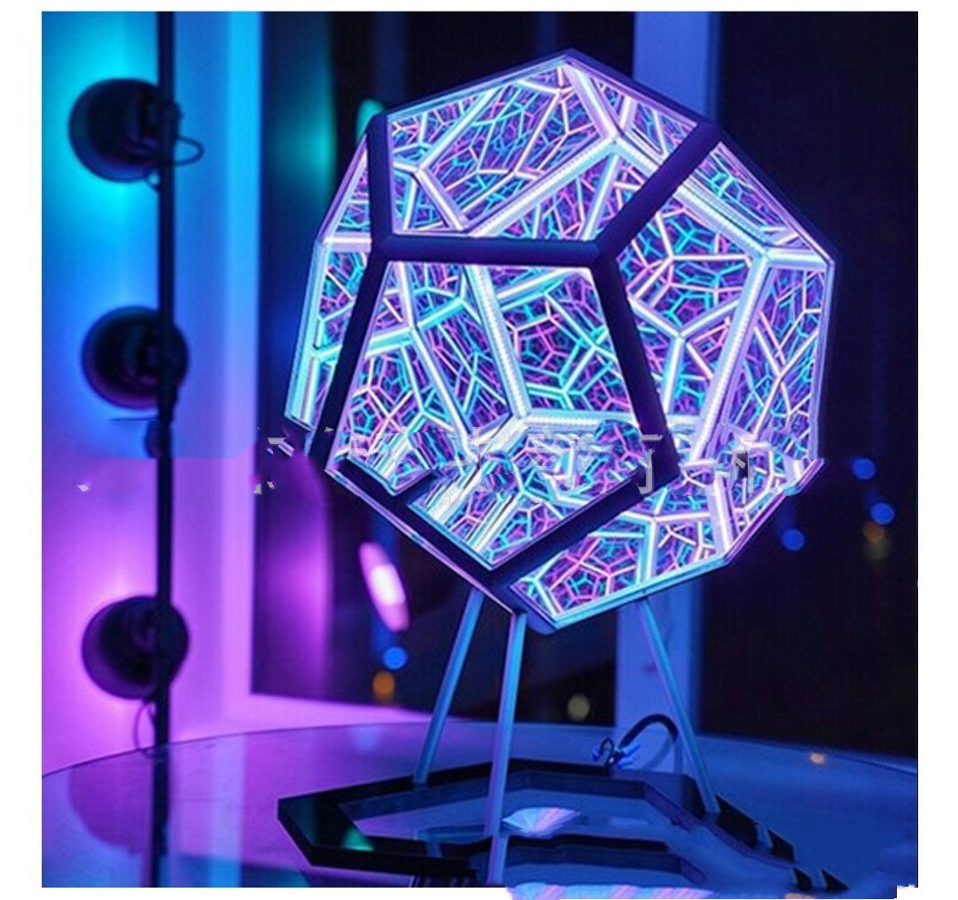 LED Dodekaeder Nachtlicht Projektor mit Farbwechsel - Hobbyfy