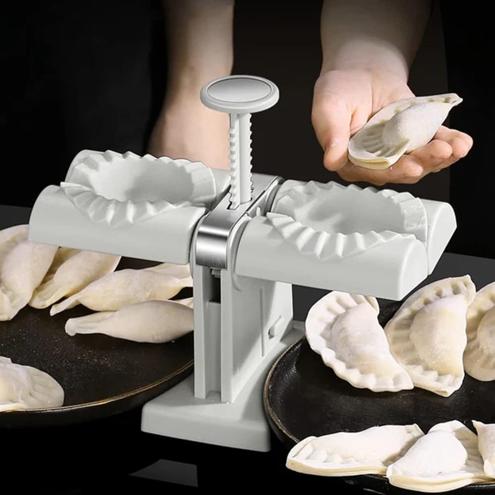 DumplingPro Doppelkopf Dumpling Maker Handbetriebenes Modell - Hobbyfy