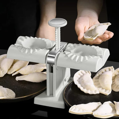 DumplingPro Doppelkopf Dumpling Maker Handbetriebenes Modell - Hobbyfy