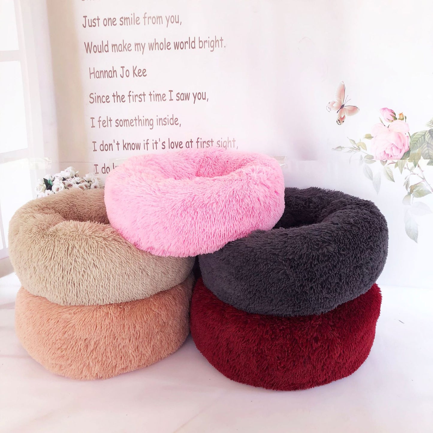 Rundes Kuschelnest Hundebett Für Kleine Hunde Kuschelkomfort - Hobbyfy