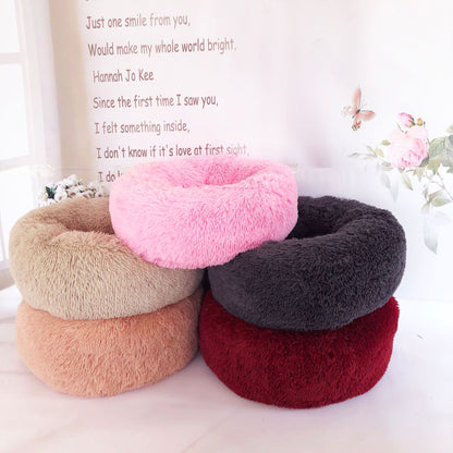 Rundes Kuschelnest Hundebett Für Kleine Hunde Kuschelkomfort - Hobbyfy