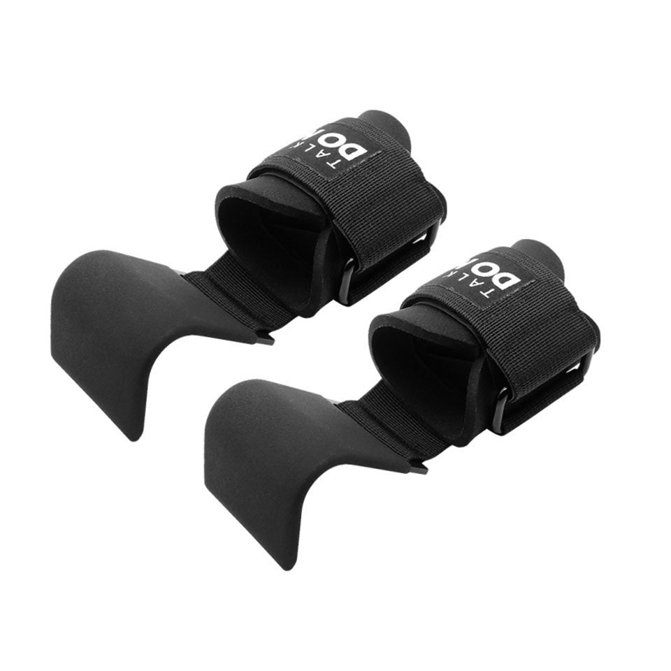 Gewichtheben Haken Grips Mit Gepolsterten Handgelenkbandagen - Hobbyfy