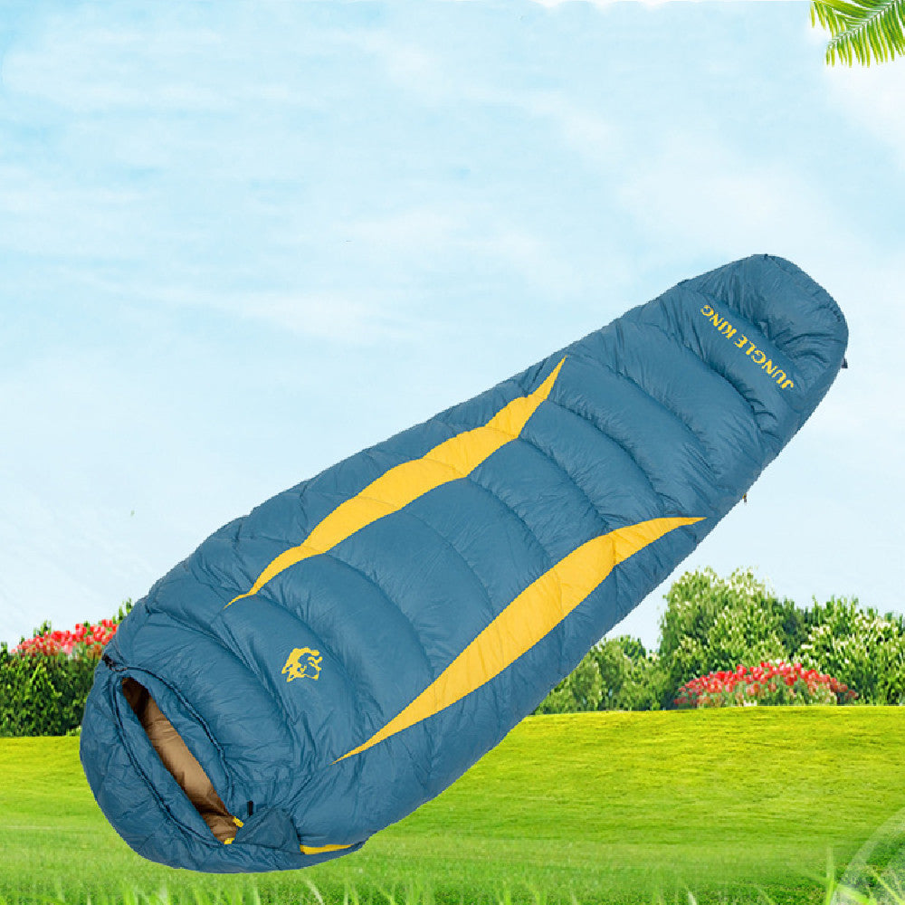 Daunengefüllter Mumienschlafsack FP650 900 g Für Erwachsene - Hobbyfy