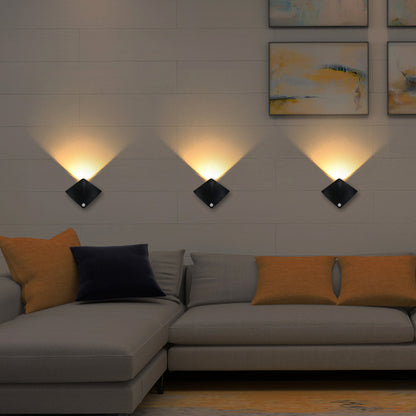 LuminaHaus Intelligente Sensorwandlampe USB Aufladbare Nachtbeleuchtung Mit Bewegungsmelder Und Zwei Lichtquellen - Hobbyfy