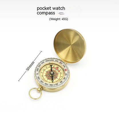 Taschenuhr Outdoor Mit Flip Kompass Und Deckel Leuchtanzeige - Hobbyfy