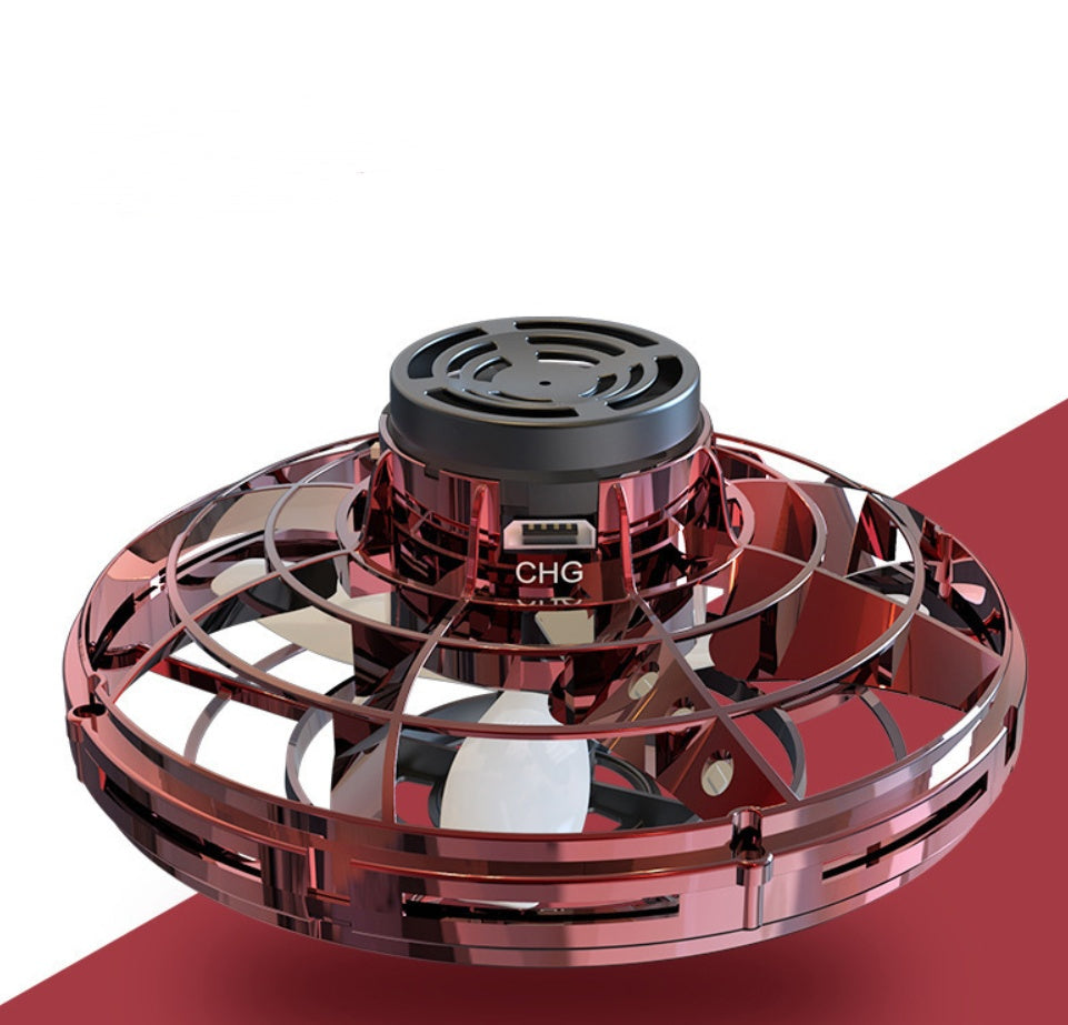 Gufo Mini Fingertip Gyro Interaktives LED UFO Spinner Spielzeug Für Kinder Ideal Zum Drehen Werfen - Hobbyfy
