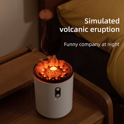 Volcanic Flame Aroma Diffuser USB Tragbar Jellyfish Nachtlicht Duft
