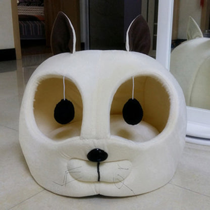 Haustierbett Kuschelplüsch Warmes Innenfutter Ideal Für Katzen Und Kleine Hunde - Hobbyfy