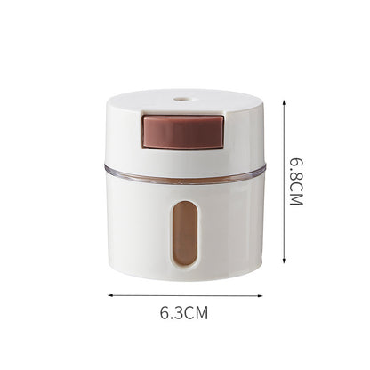 6-teiliges Wandmontage Gewürzbehälter Set mit Magnetbefestigung