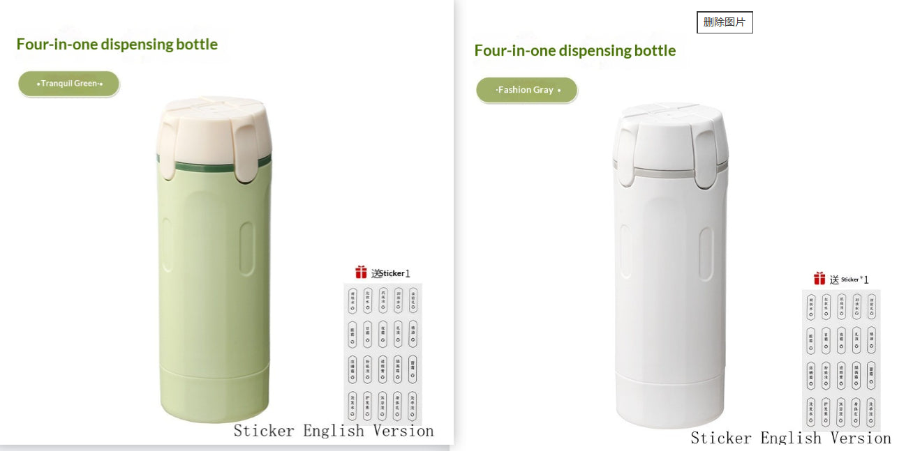 4 In 1 Reise Spender Auslaufsicher Mit Vier Flaschen Je 30 Milliliter - Hobbyfy