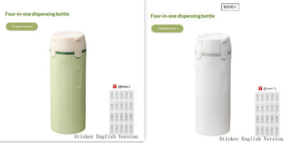 4 In 1 Reise Spender Auslaufsicher Mit Vier Flaschen Je 30 Milliliter - Hobbyfy