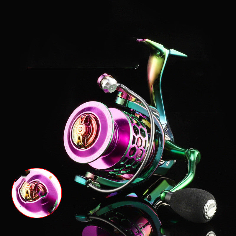 Colorful Spinnrolle Mit Waben-Design - Hobbyfy