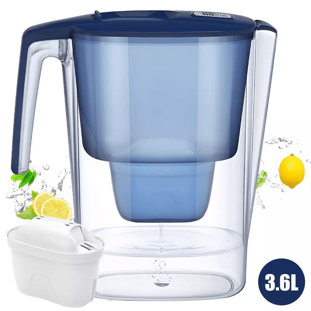 3,6 L Tragbare Wasserfilterkanne Mit Countdown Anzeige - Hobbyfy