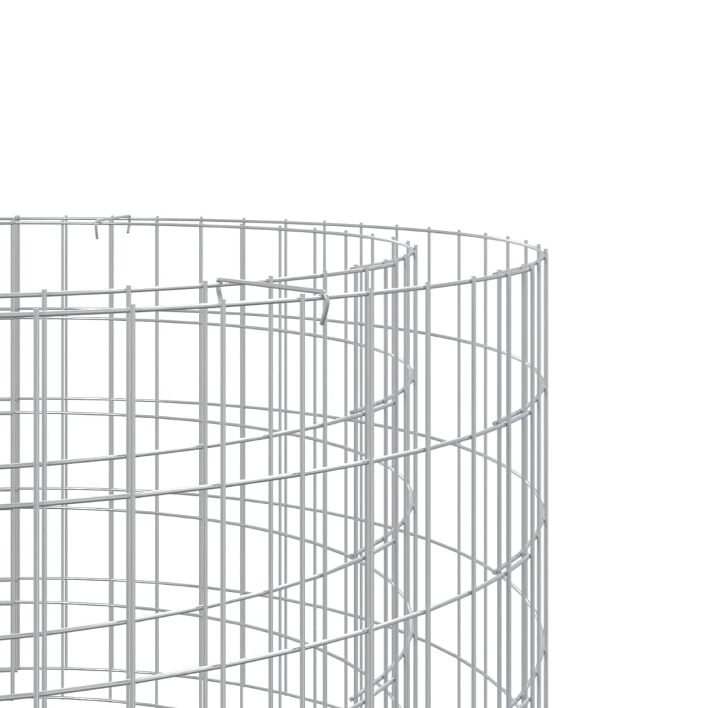 Gabion Feuerstelle Durchmesser 100 Zentimeter Verzinktes Eisen - Hobbyfy