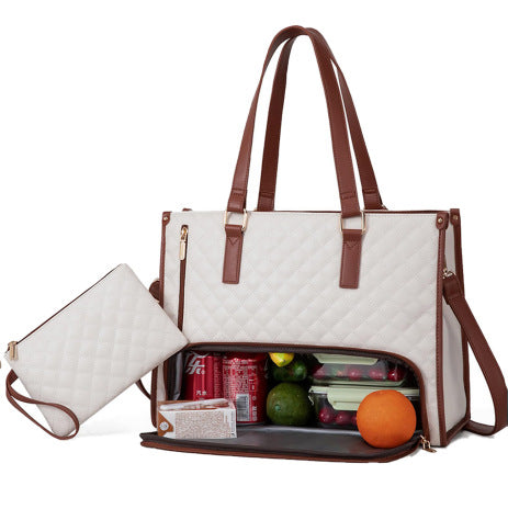 Convenient Commute Lunch Bag Damen Isolierte Kühltasche Auslaufsicher - Hobbyfy