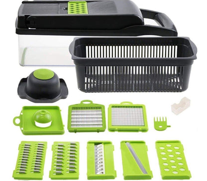 16-in-1 Gemüseschneider Mit Würfeln Julienne Und Spiralschneider - Hobbyfy