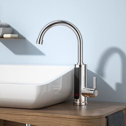Instant-Heißwasserhahn Mit 5 Sek Heizzeit Silber 360 Grad Drehbrause - Hobbyfy