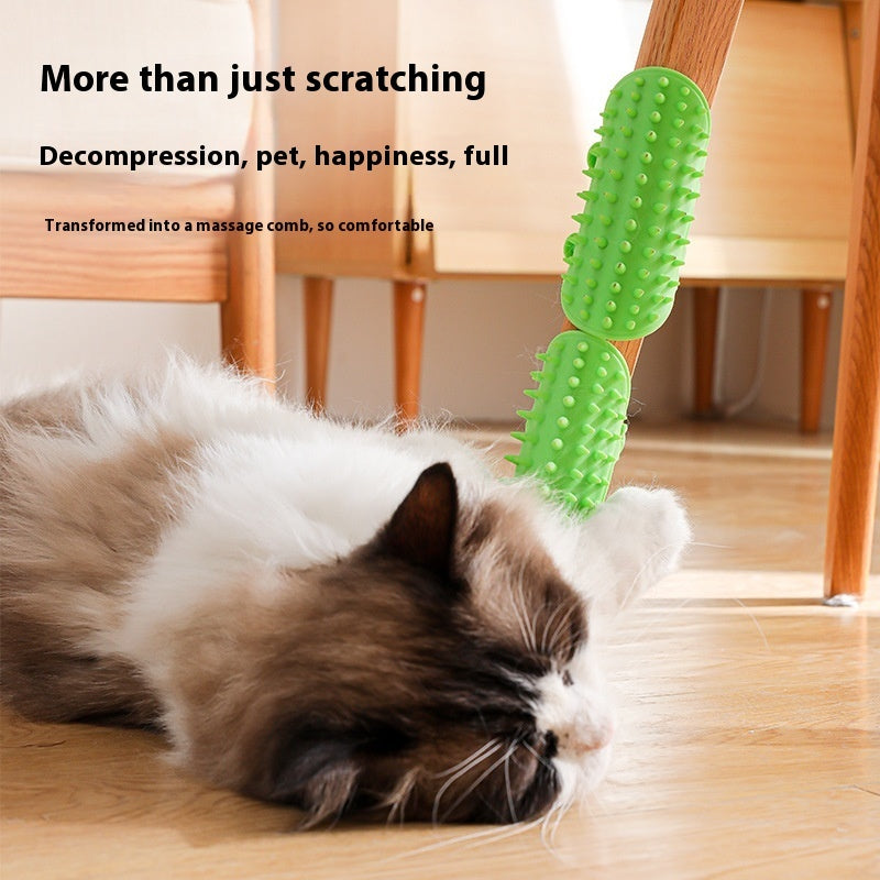 Katzenpflege Pro Katzenhaarentfernung Massagekamm Selbstreinigend - Hobbyfy