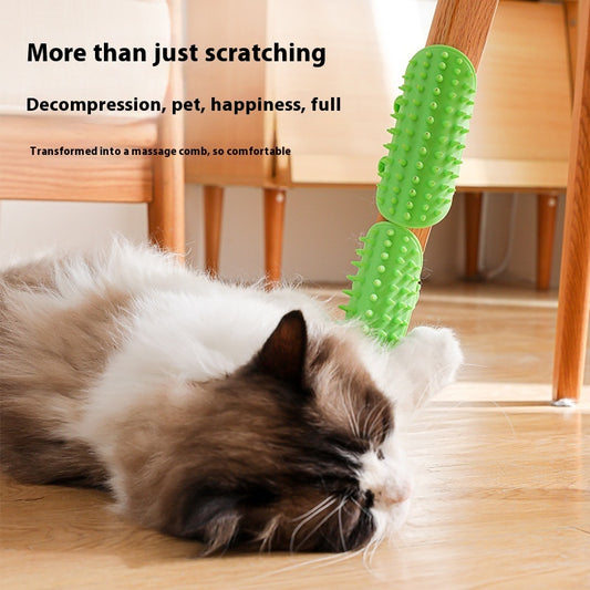 Katzenpflege Pro Katzenhaarentfernung Massagekamm Selbstreinigend - Hobbyfy