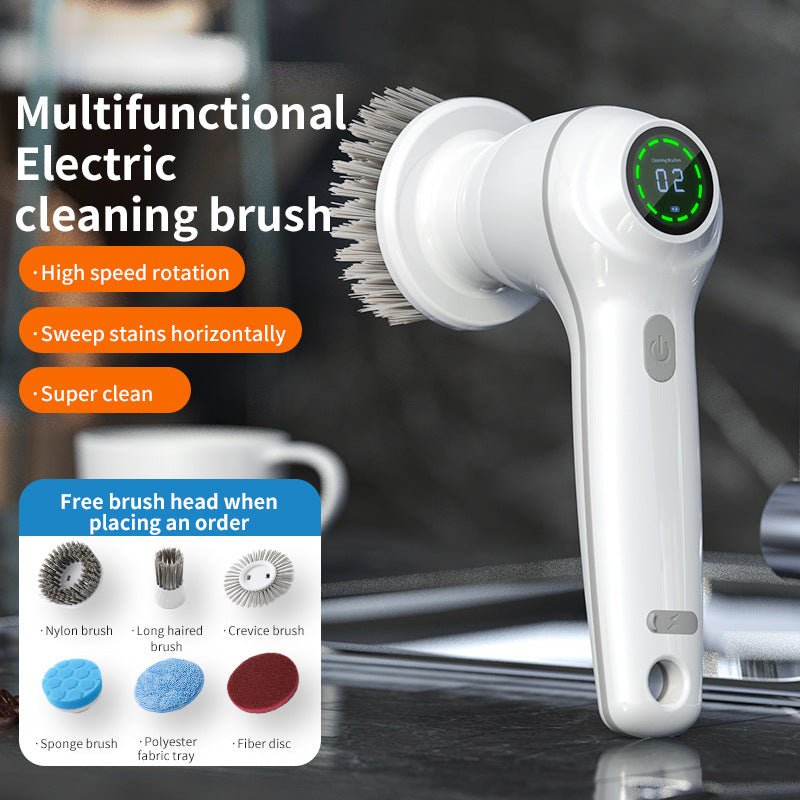 Kabellose Reinigungsbürste Wasserdicht Schrubberaufsätze