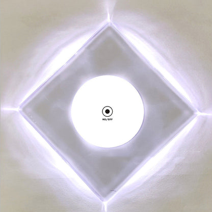 Aurelia Kristall Acryl LED Untersetzer 10 cm Blinkendes Design - Hobbyfy