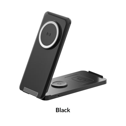 SmartStand Smartphone Ständer Mit Magnetischem Qi Ladegerät Weiß - Hobbyfy