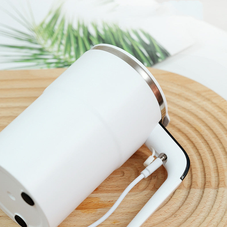 Milksha Elektrischer Kaffeebecher USB Wiederaufladbar Mit Magnetrührwerk IP67 Wasserdicht Edelstahl - Hobbyfy