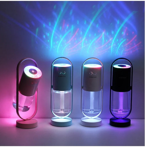 Magic Luftbefeuchter Mit Projektion Und Nachtlichtern USB - Hobbyfy