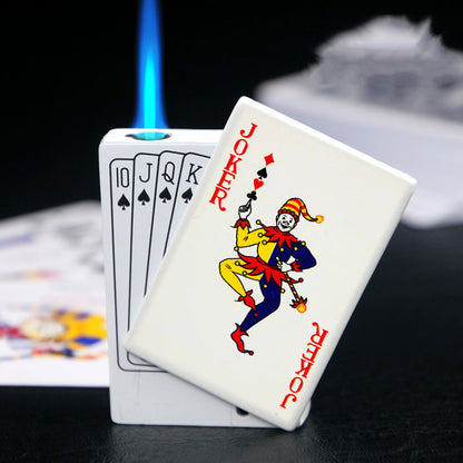 Poker Karten Metall Feuerzeug Mit Schlüsselanhänger Winddicht - Hobbyfy