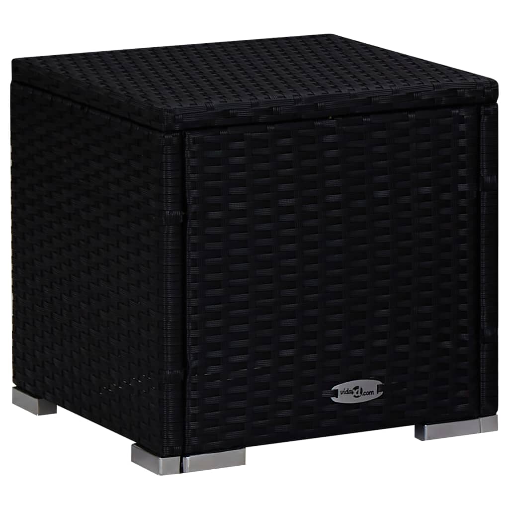 Sonnenliege Mit Auflage Und Beistelltisch Aus Poly Rattan - Hobbyfy