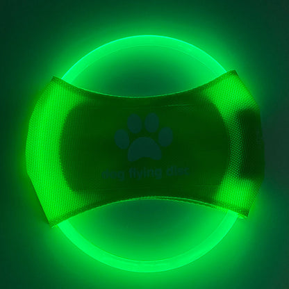 LED Frisbee Hundespielzeug USB Aufladbar Nachtspiel Leuchtend Sichtbar Für Training Und Spiel - Hobbyfy