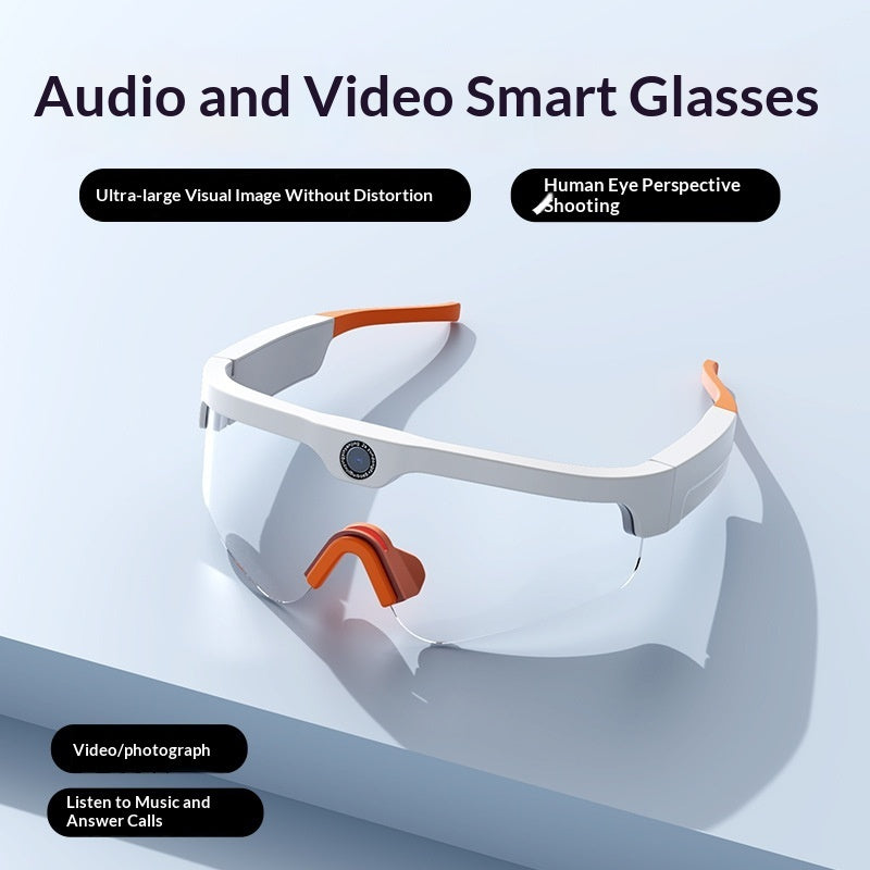 Smart Bluetooth Brille Mit Integrierter Kamera 4K Freihändig - Hobbyfy