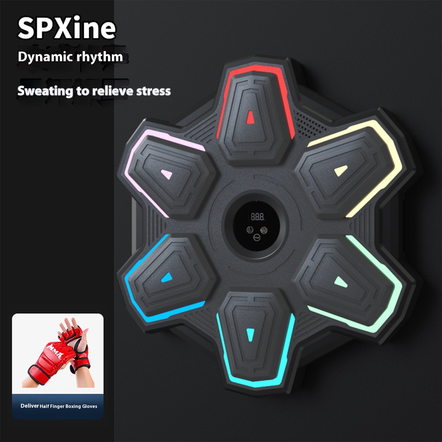 Reaktions Trainer Musik Boxen Mit LED Licht Und 6 Zielpunkten