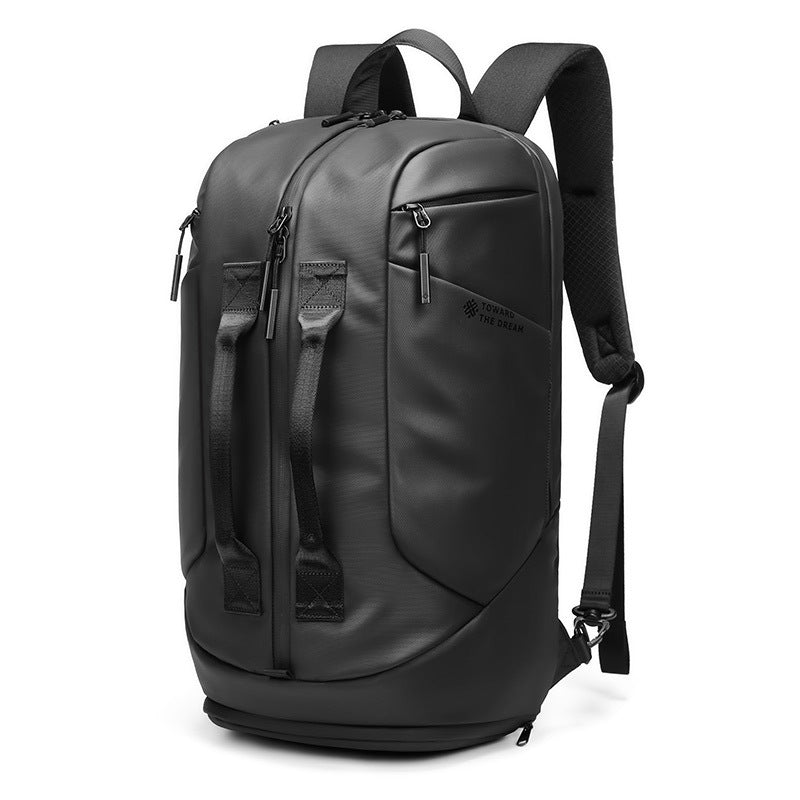 Herren Oxford Rucksack Schwarz Multifunktional für Beruf & Alltag