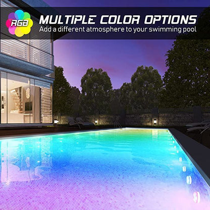 AquaLux RGB LED Unterwasser Licht Mit Fernbedienung Saugnapf Magnet - Hobbyfy
