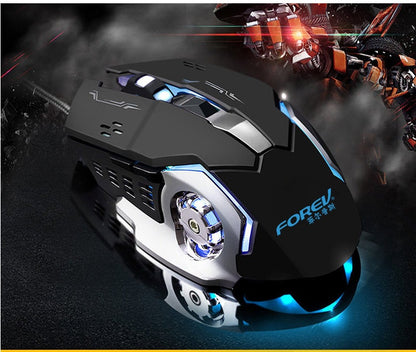 FV-502 Mechanische Kabelgebundene Gaming-Maus Mit RGB 30 Mio Klicks - Hobbyfy