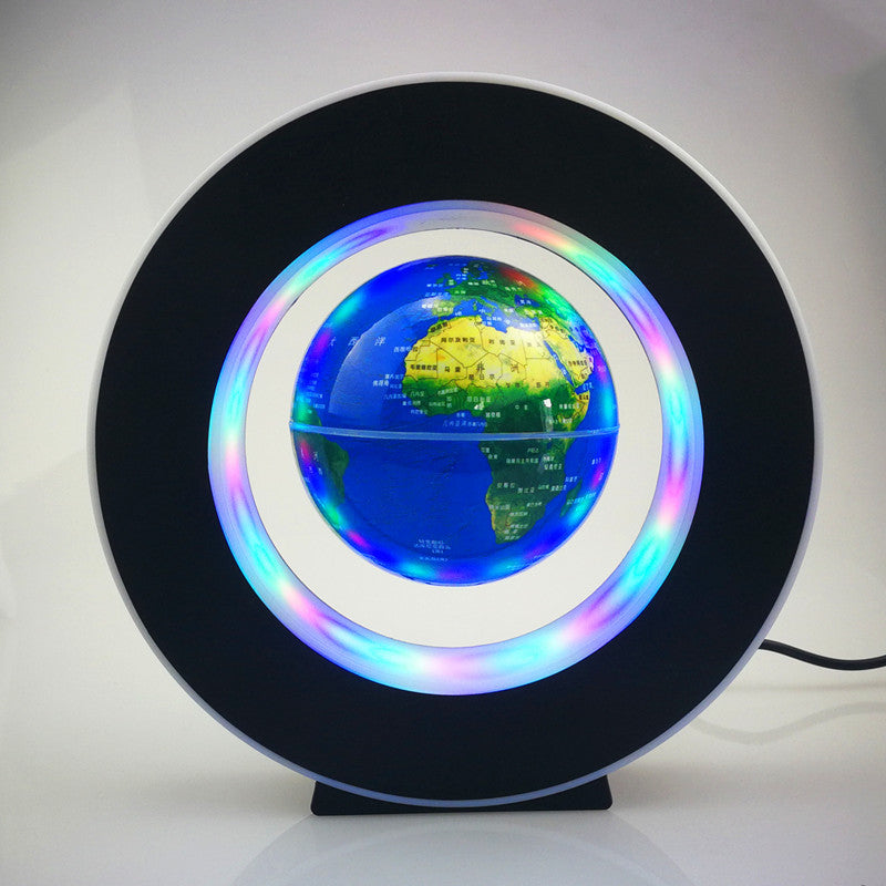 LuxGlobus Schwebender Magnetglobus Mit Leuchtender Rotation Für Büro - Hobbyfy