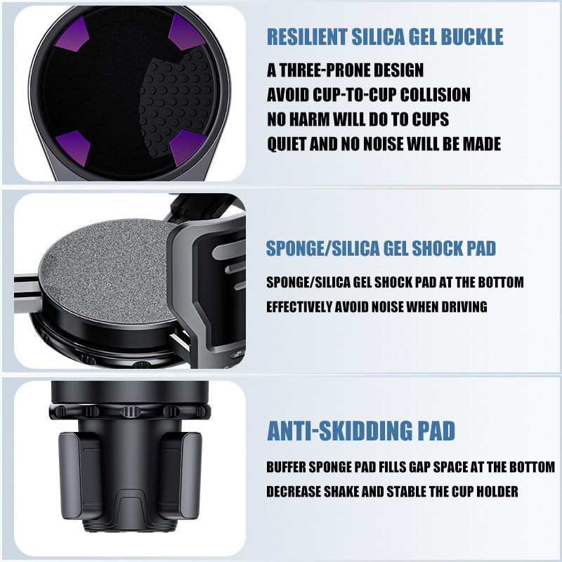 NovaCar Carbon Getränkehalter Mittelkonsole Klein Und Groß Schwarz