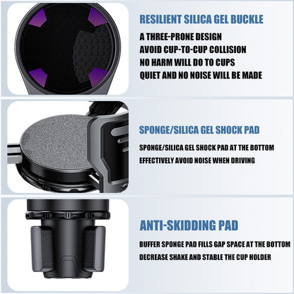 NovaCar Carbon Getränkehalter Mittelkonsole Klein Und Groß Schwarz