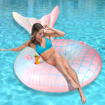 Water Sofa Mermaid Aufblasbares Lounge Sofa Mit Mermaidschwanz - Hobbyfy