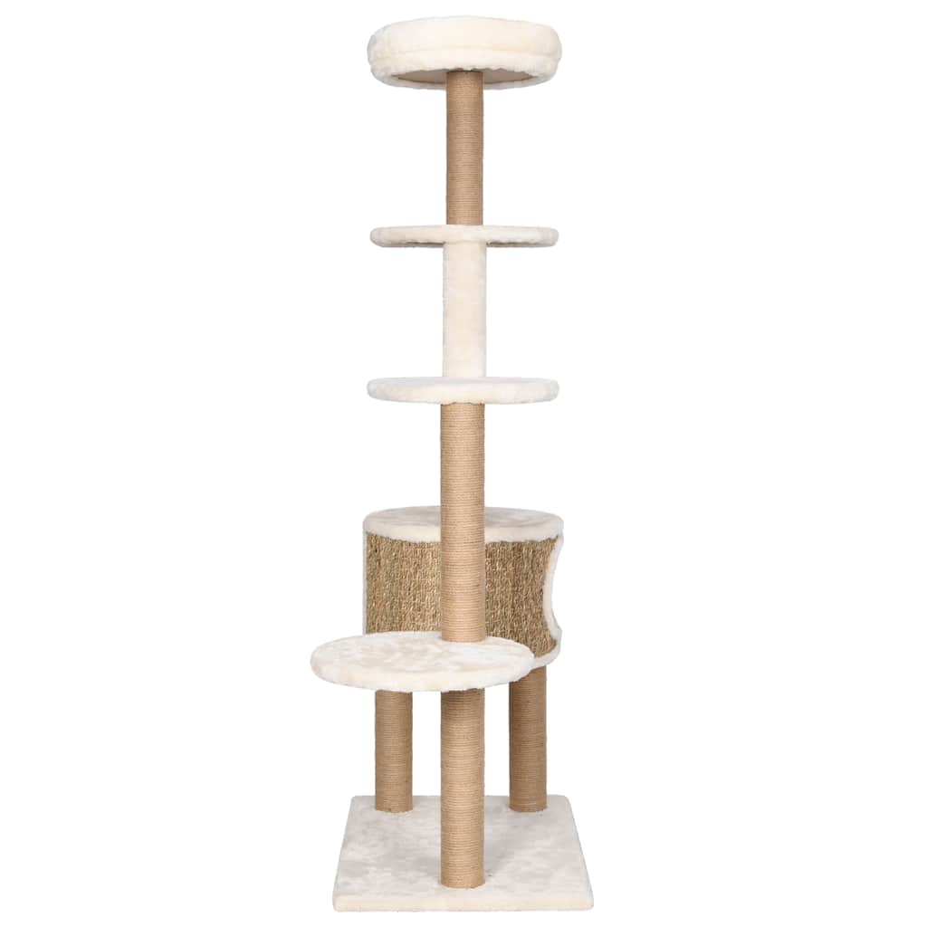 Katzenspielbaum Seagrass 148 cm Mit Luxuskissen Premium - Hobbyfy