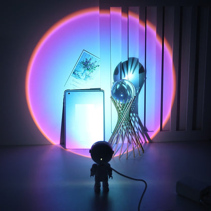 Lumina Aufladbare Astronauten Regenbogen Lampe - Hobbyfy