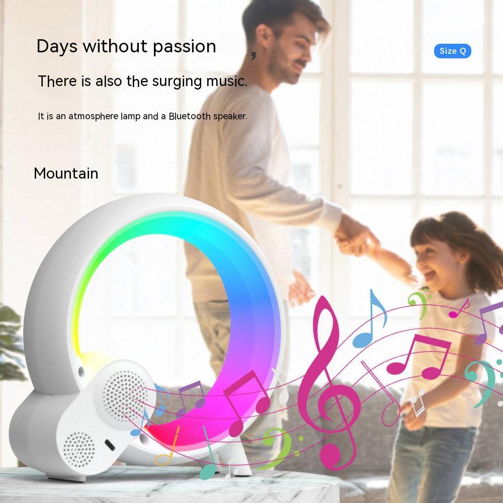 Creative Q Light Wecker Mit Analoger Sonnenaufgang, Digitale Anzeige, Bluetooth Audio, Farbwechsel Atmosphärenlicht - Hobbyfy