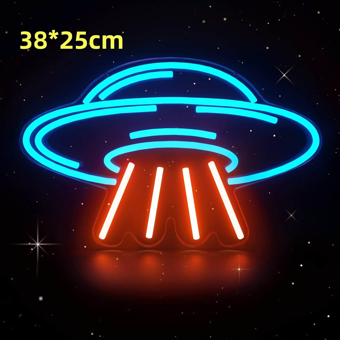 LED Neon Leuchte Wand Spaceman Planet Motiv Innen & Außen - Hobbyfy