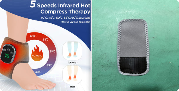 FlexCare Knöchelbandage Mit 5-Stufen Wärme Und 3-Stufen Massage - Hobbyfy