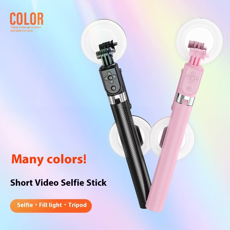 Selfie-Stativ Mit Lichtquelle – Kompakt Und Stabil - Hobbyfy