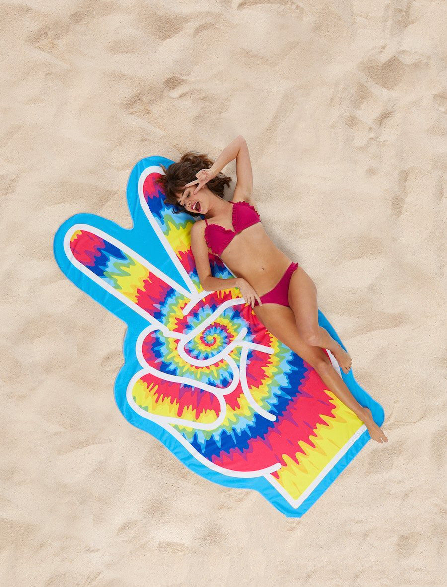 Schnelltrocknendes Strandtuch Mit Druckmotiv - Hobbyfy